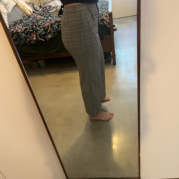 Chelsea 28 Preppy high waisted cropped wide leg plaid pants - Picture 10 of 11